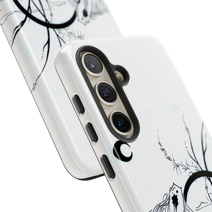 At Ease Koi Illustration phone case | Minimalist Line Art | Tough Cases