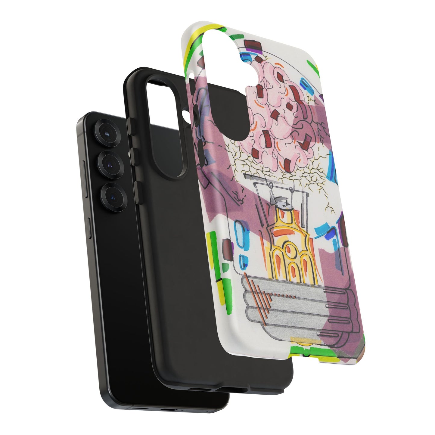 Head Light Illustration Tough Cases | iPhone protective phone case