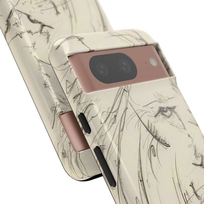 Flowing Lion Sketch phone case | Wildlife Art | Tough Cases