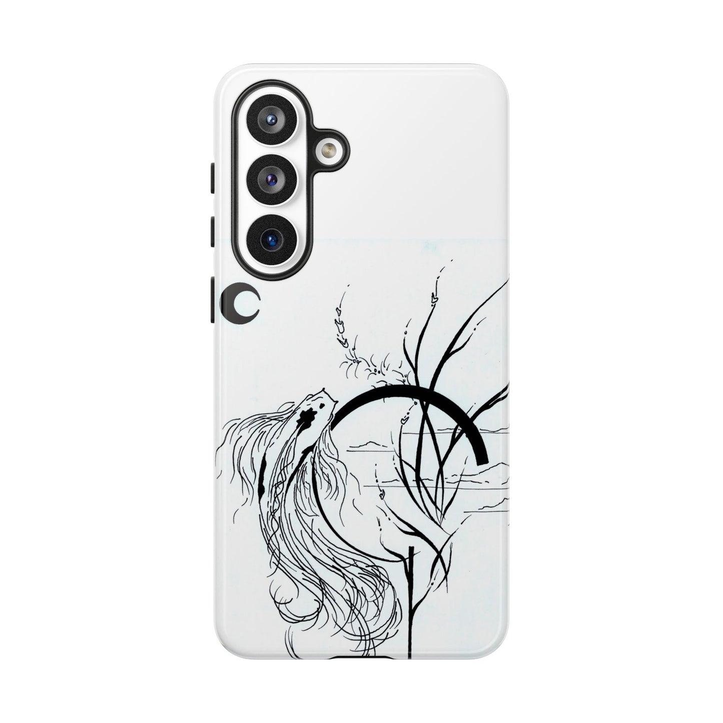 At Ease Koi Illustration phone case | Minimalist Line Art | Tough Cases