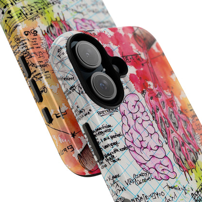 Brain Hemispheres Collage Phone Case | Tough Cases | Abstract Art Phone Case