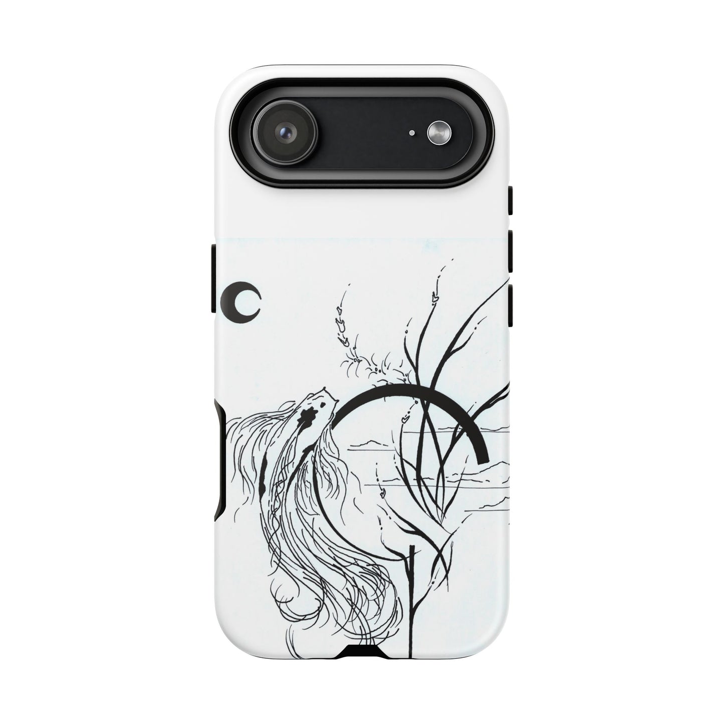 At Ease Koi Illustration phone case | Minimalist Line Art | Tough Cases