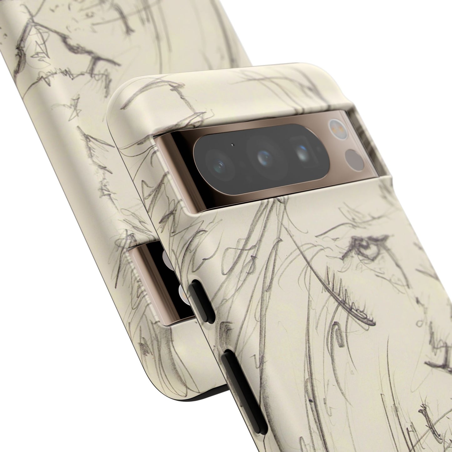 Flowing Lion Sketch phone case | Wildlife Art | Tough Cases