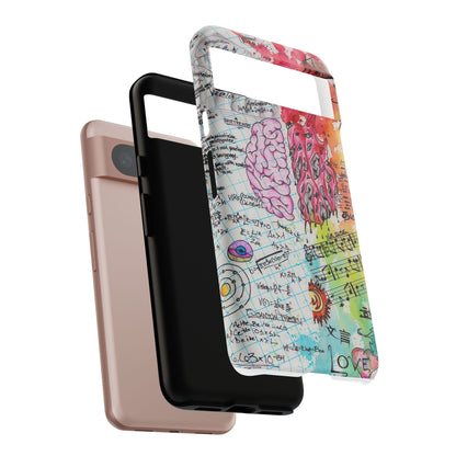 Brain Hemispheres Collage Phone Case | Tough Cases | Abstract Art Phone Case
