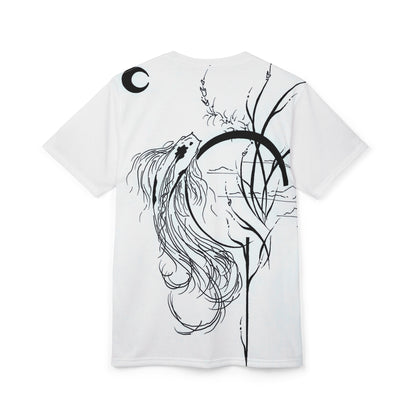 At Ease Koi Illustration Tee | Minimalist Line Art T-Shirt