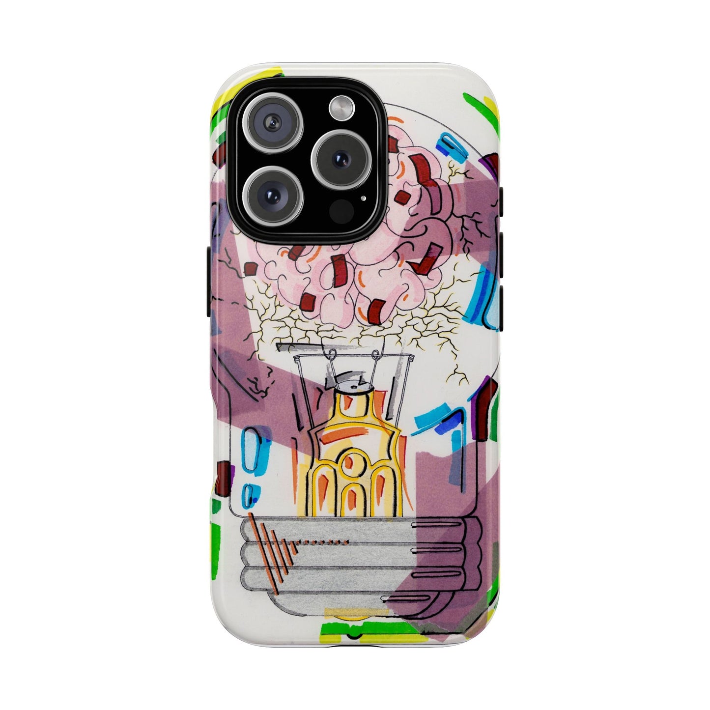 Head Light Illustration Tough Cases | iPhone protective phone case