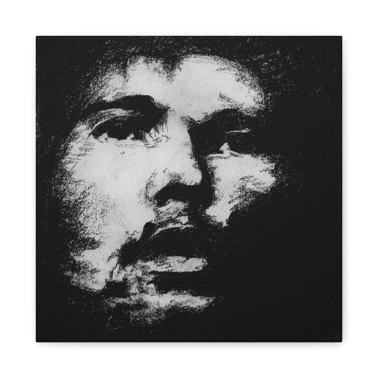 Bob's Portrait Canvas | Matte Stretched Canvas 1.25" | Charcoal Portrait