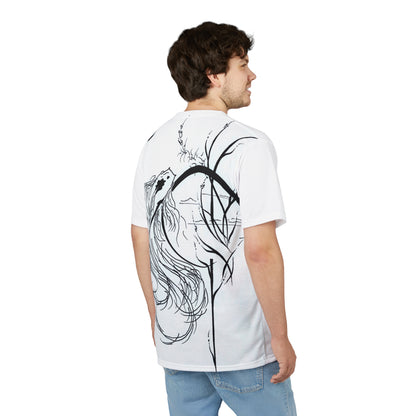At Ease Koi Illustration Tee | Minimalist Line Art T-Shirt