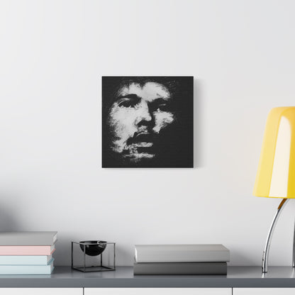 Bob's Portrait Canvas | Matte Stretched Canvas 1.25" | Charcoal Portrait