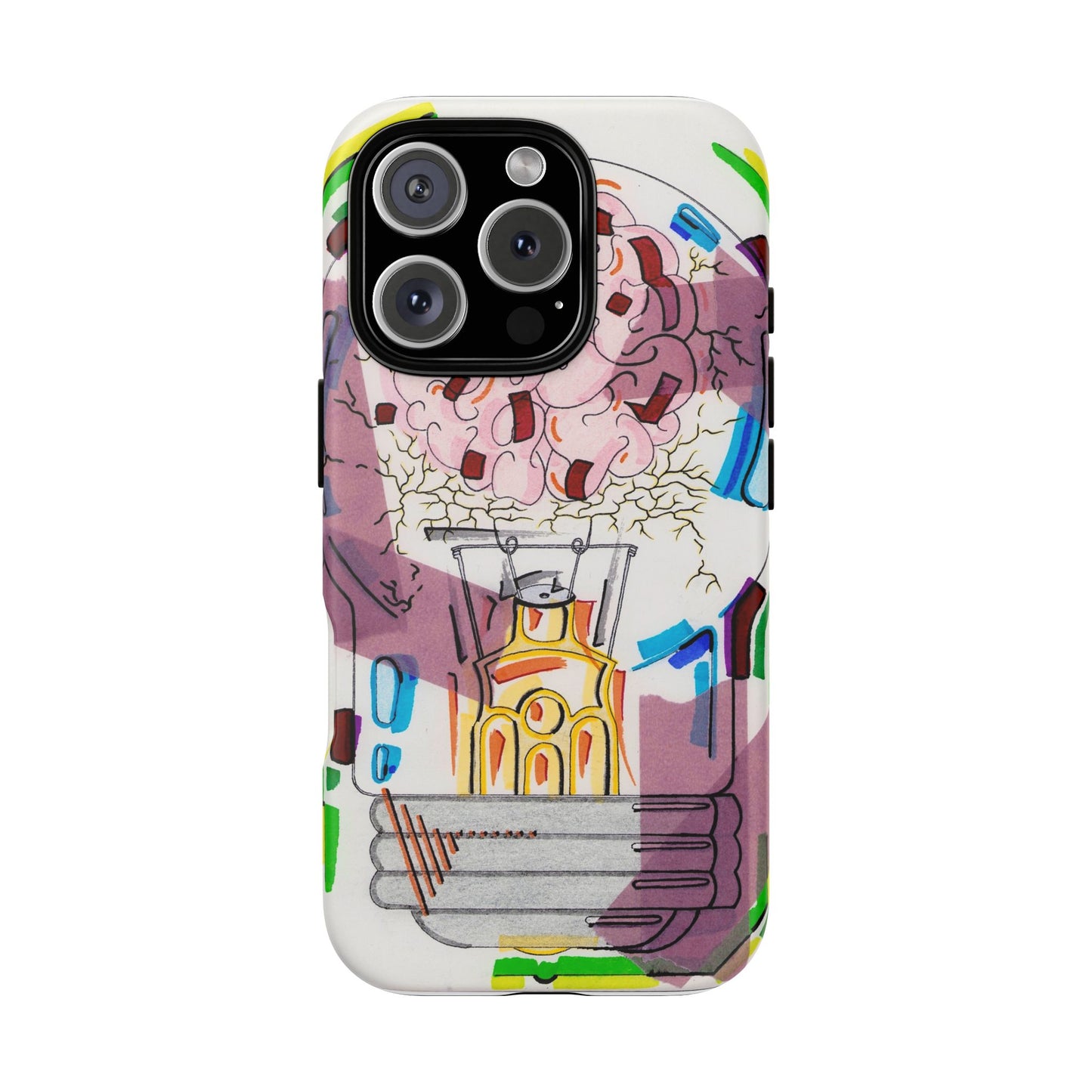 Head Light Illustration Tough Cases | iPhone protective phone case