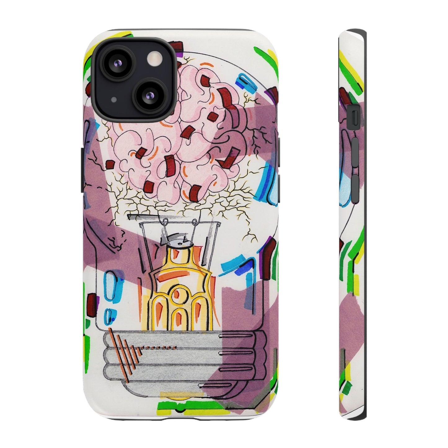 Head Light Illustration Tough Cases | iPhone protective phone case