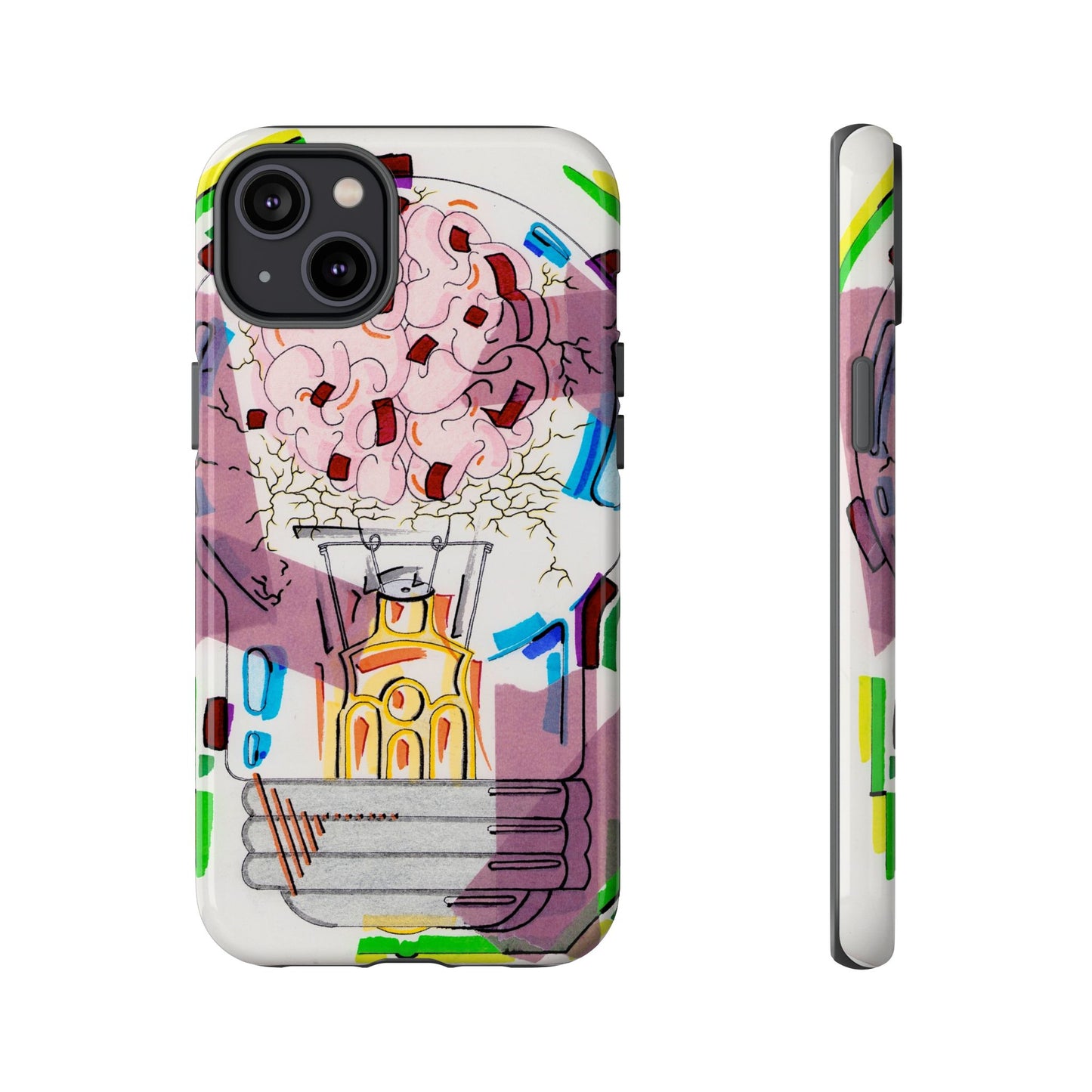 Head Light Illustration Tough Cases | iPhone protective phone case