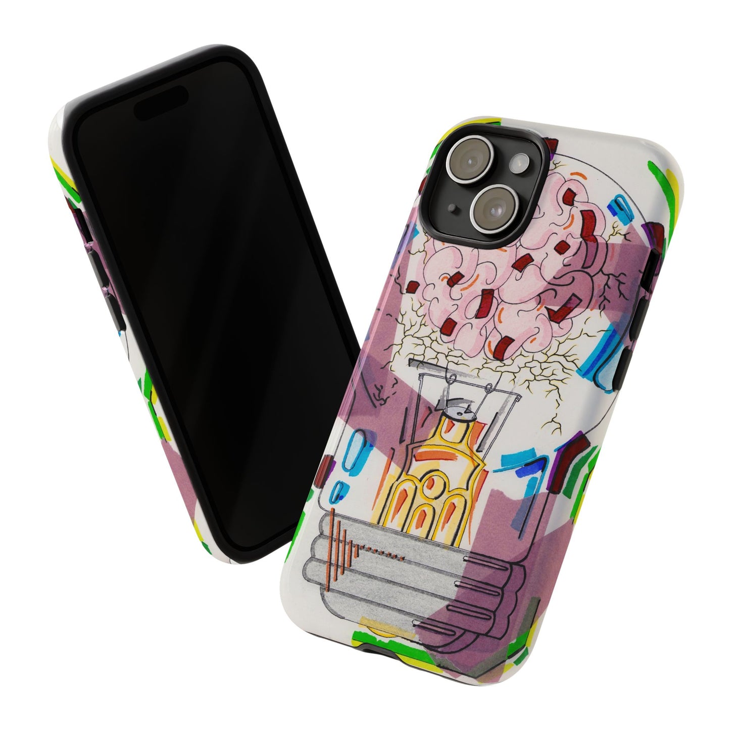 Head Light Illustration Tough Cases | iPhone protective phone case