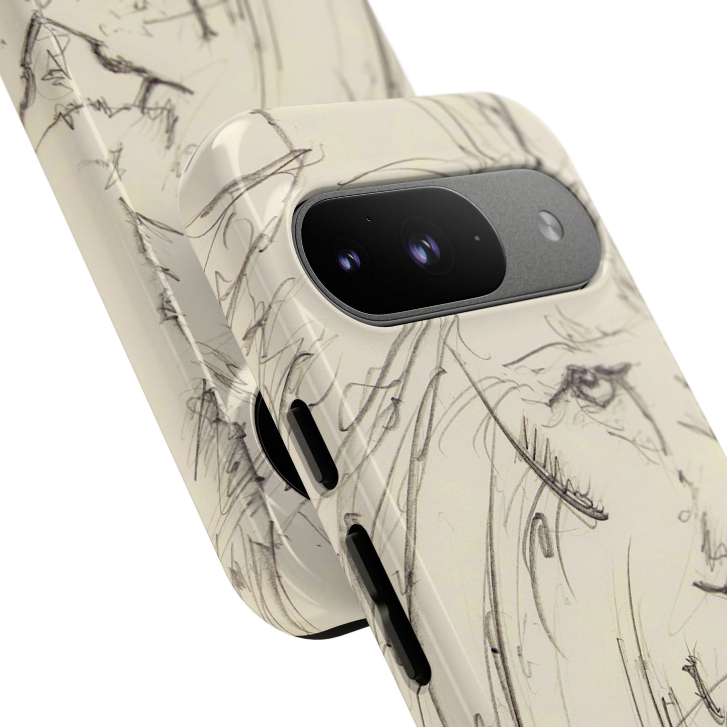 Flowing Lion Sketch phone case | Wildlife Art | Tough Cases