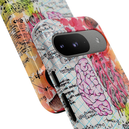 Brain Hemispheres Collage Phone Case | Tough Cases | Abstract Art Phone Case