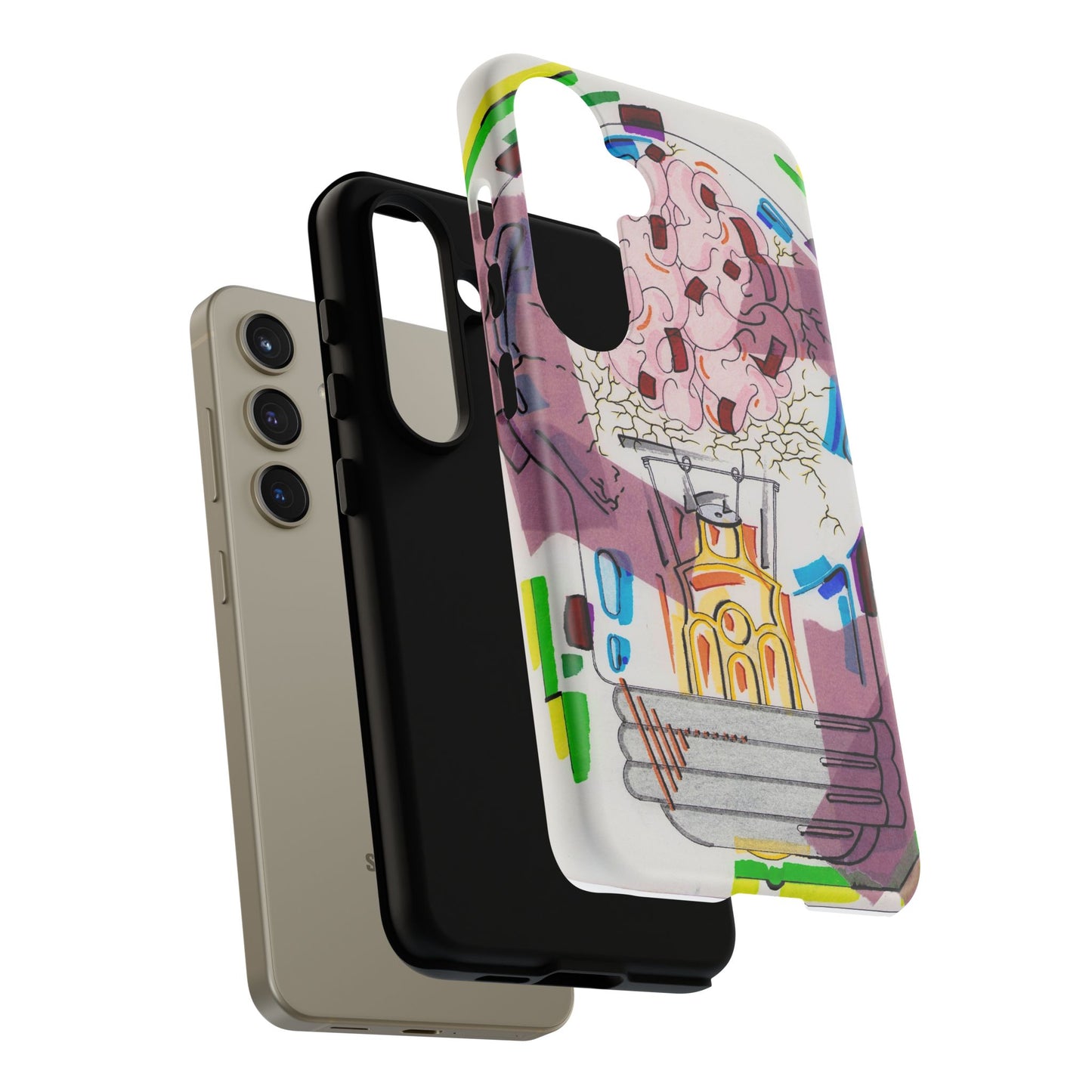 Head Light Illustration Tough Cases | iPhone protective phone case