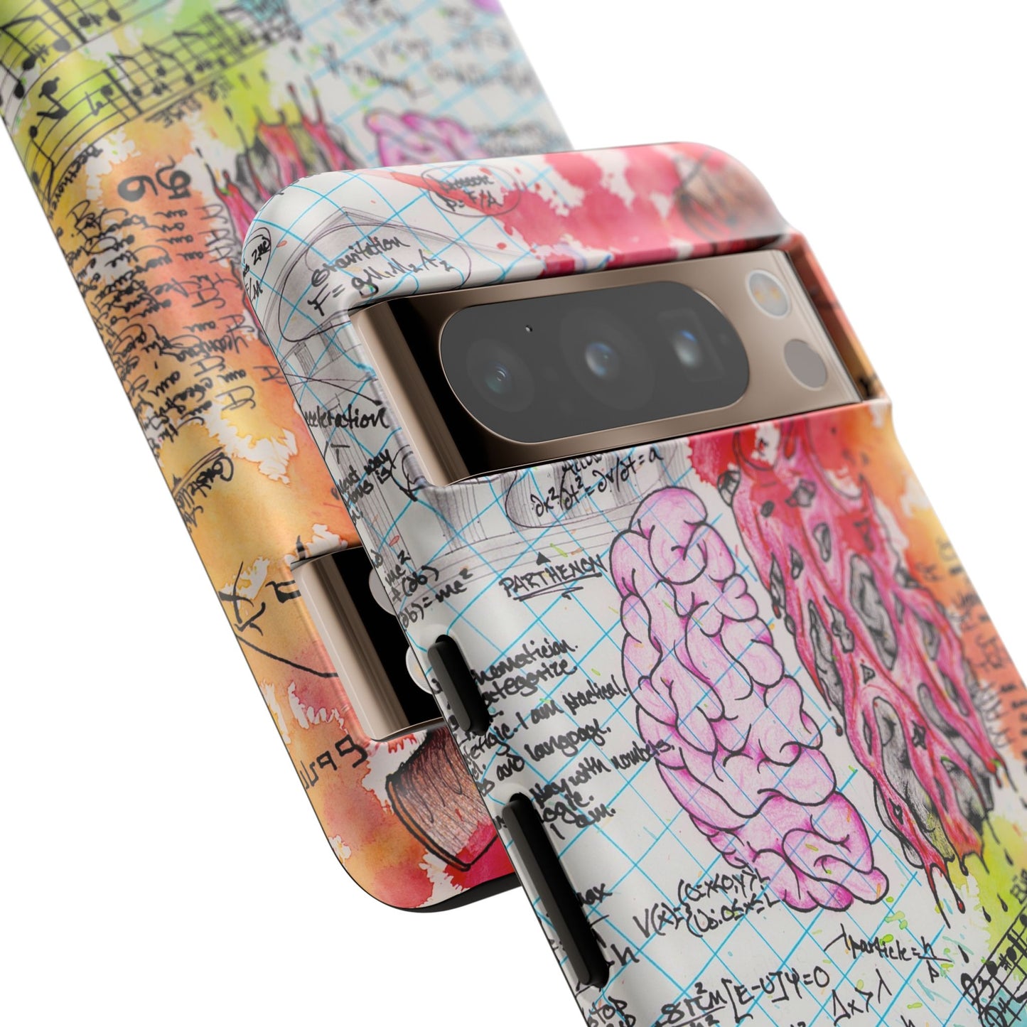 Brain Hemispheres Collage Phone Case | Tough Cases | Abstract Art Phone Case