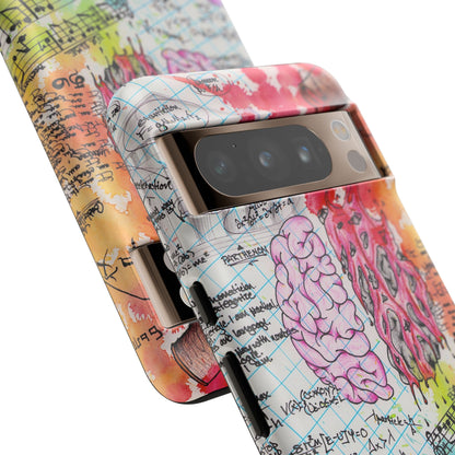 Brain Hemispheres Collage Phone Case | Tough Cases | Abstract Art Phone Case