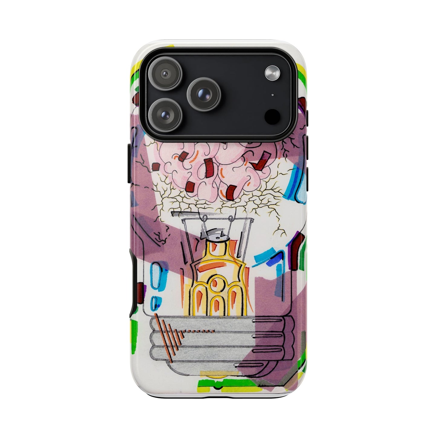 Head Light Illustration Tough Cases | iPhone protective phone case