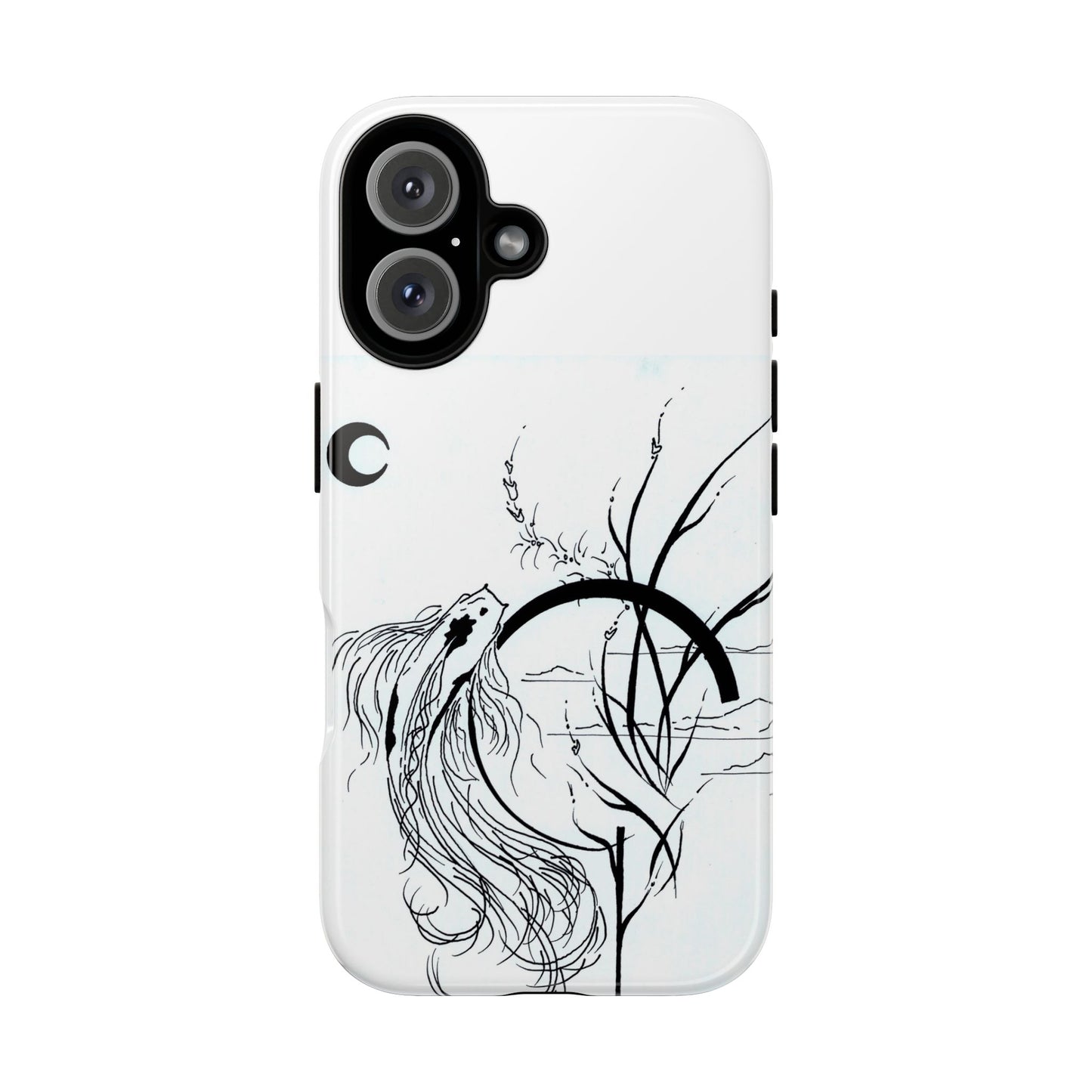 At Ease Koi Illustration phone case | Minimalist Line Art | Tough Cases