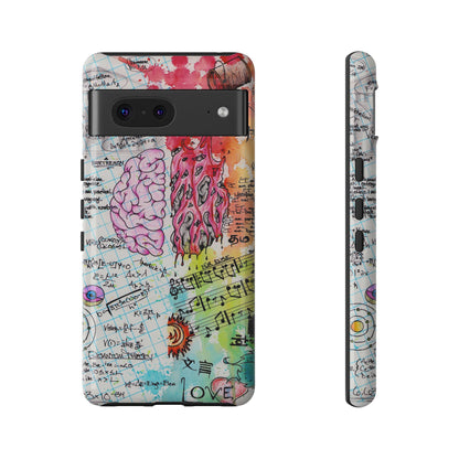 Brain Hemispheres Collage Phone Case | Tough Cases | Abstract Art Phone Case