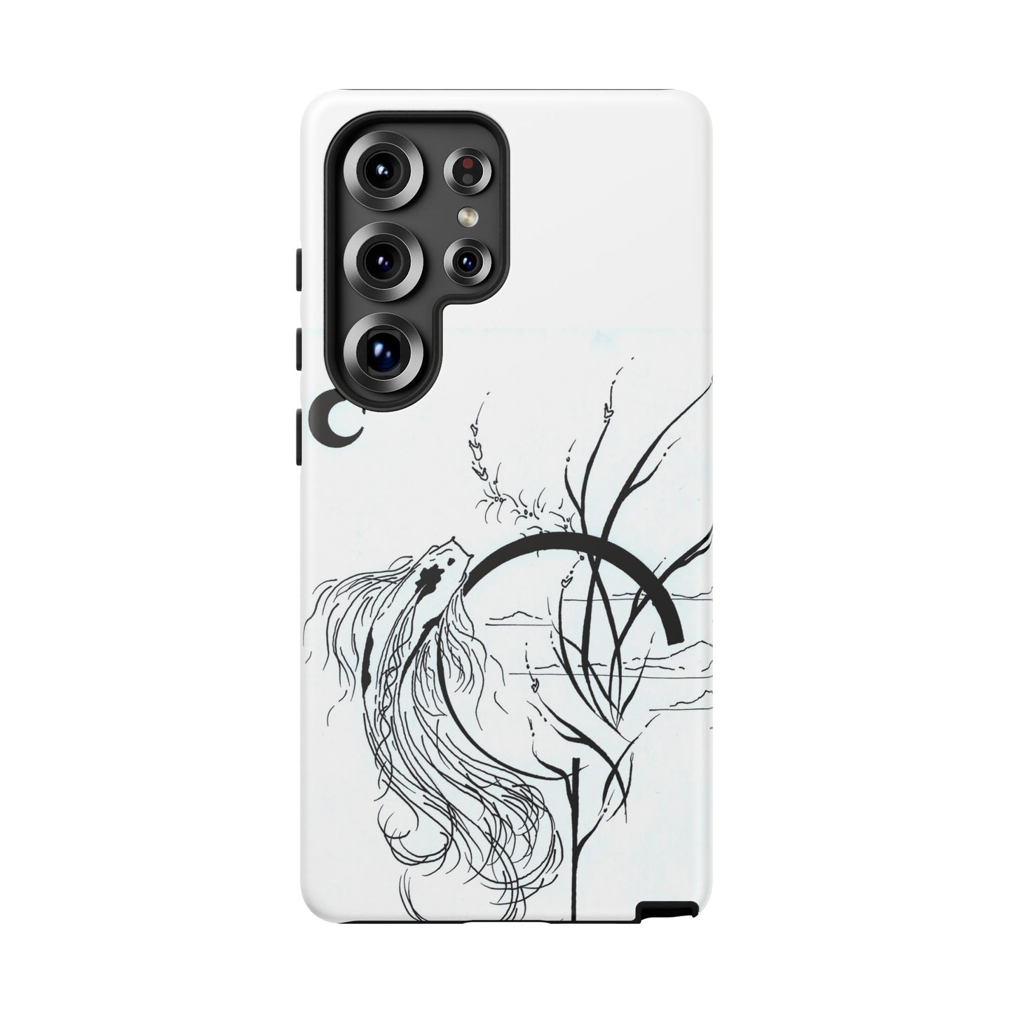 At Ease Koi Illustration phone case | Minimalist Line Art | Tough Cases