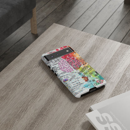 Brain Hemispheres Collage Phone Case | Tough Cases | Abstract Art Phone Case