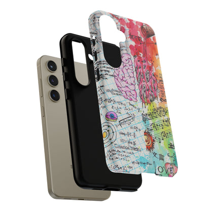 Brain Hemispheres Collage Phone Case | Tough Cases | Abstract Art Phone Case