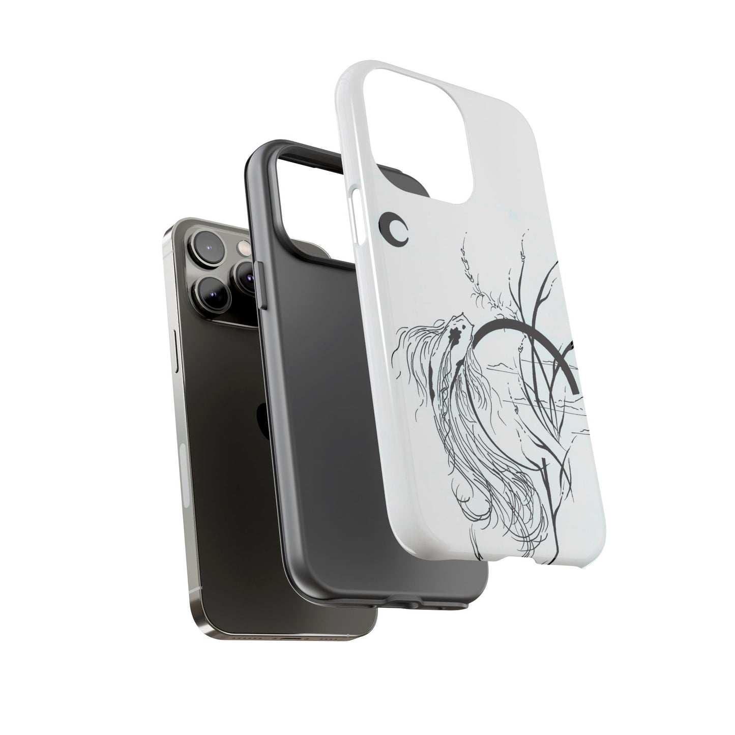 At Ease Koi Illustration phone case | Minimalist Line Art | Tough Cases