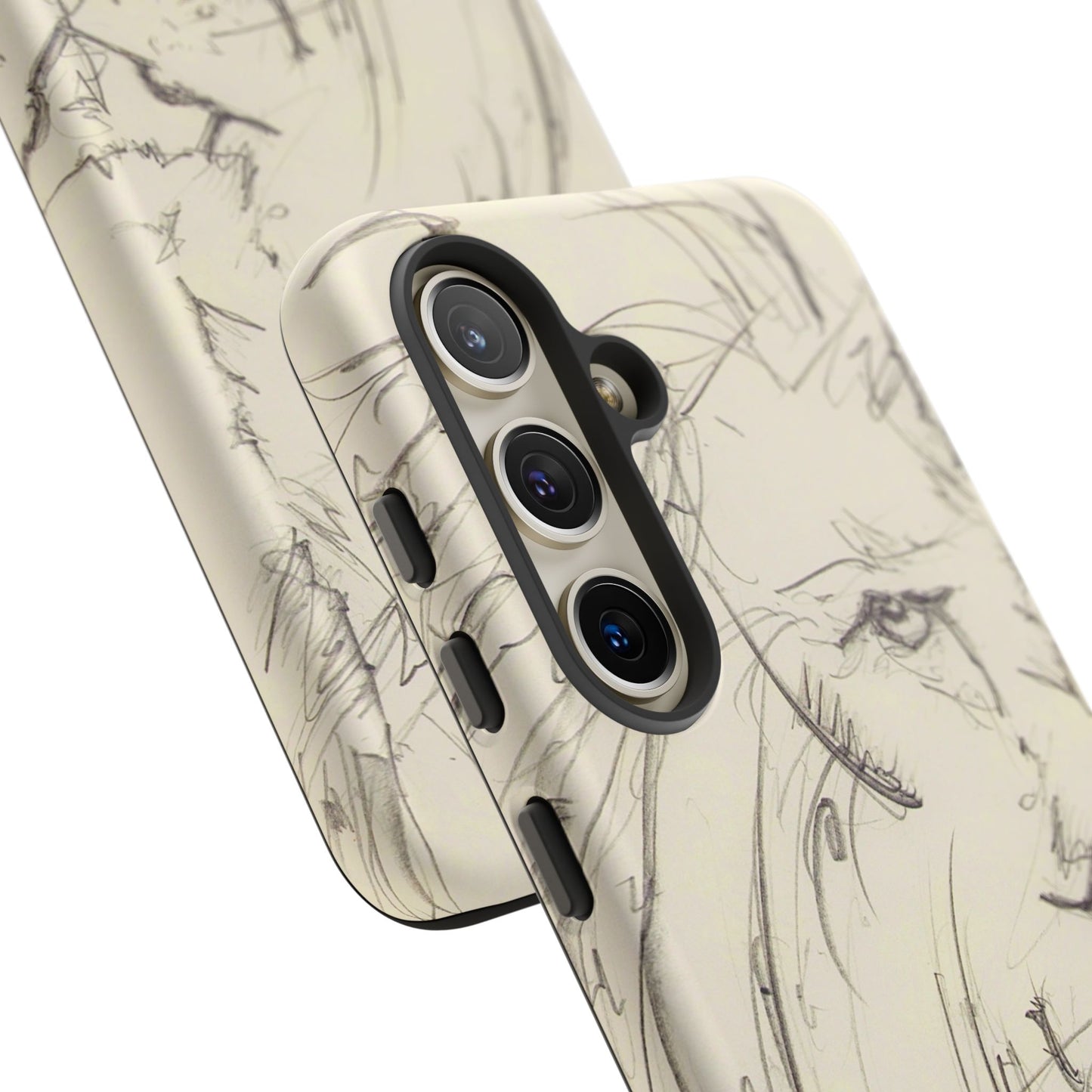Flowing Lion Sketch phone case | Wildlife Art | Tough Cases