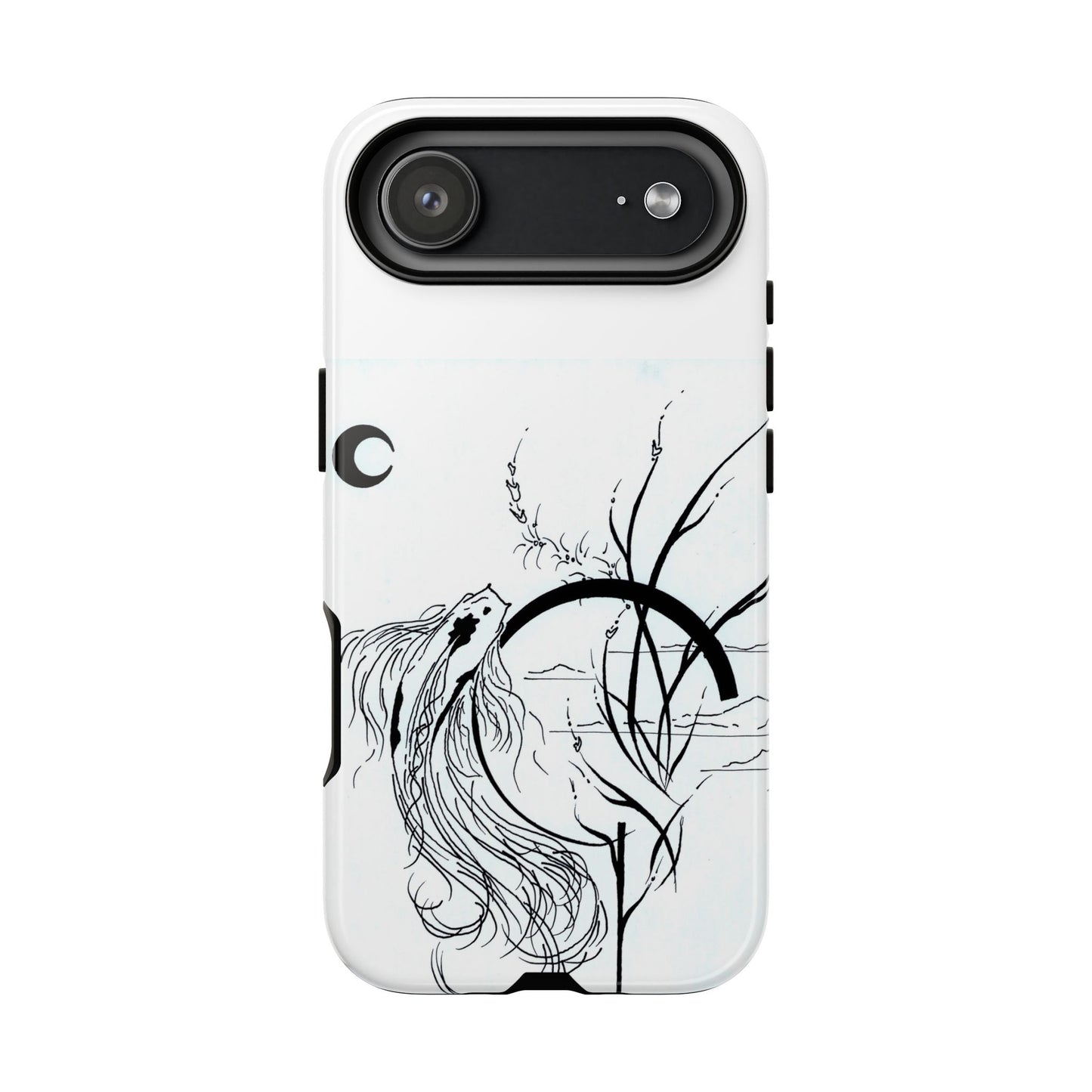 At Ease Koi Illustration phone case | Minimalist Line Art | Tough Cases