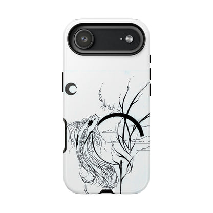 At Ease Koi Illustration phone case | Minimalist Line Art | Tough Cases