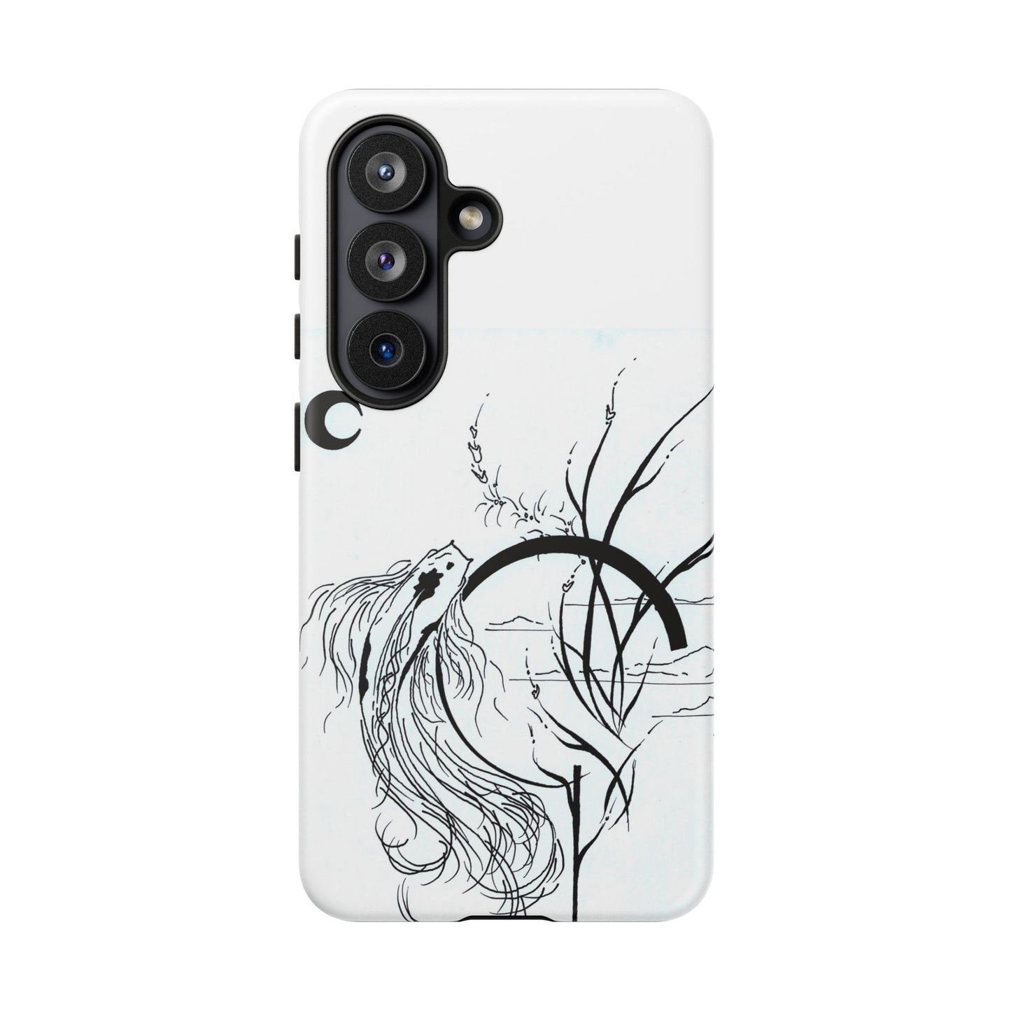At Ease Koi Illustration phone case | Minimalist Line Art | Tough Cases