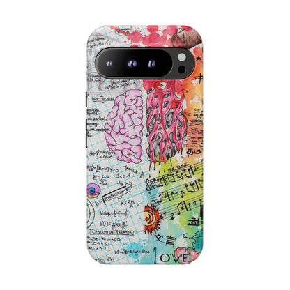 Brain Hemispheres Collage Phone Case | Tough Cases | Abstract Art Phone Case