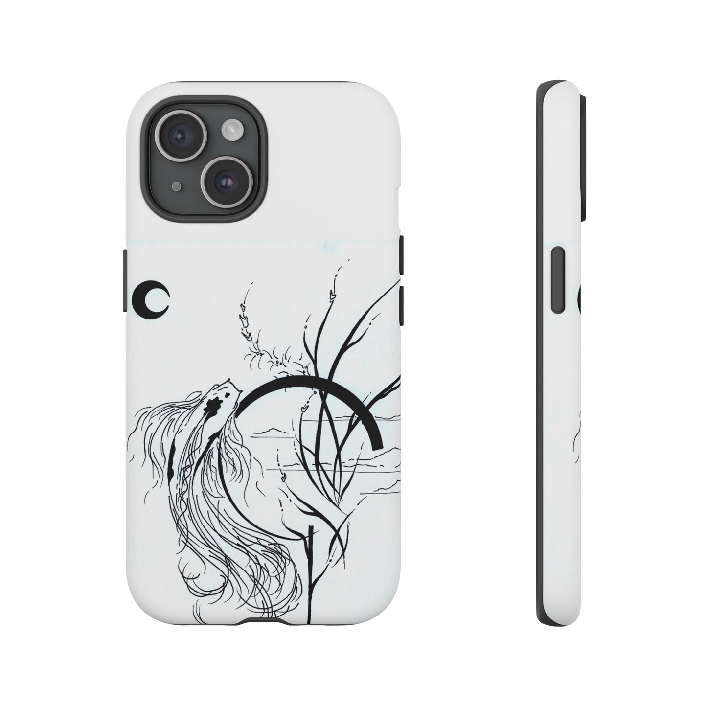 At Ease Koi Illustration phone case | Minimalist Line Art | Tough Cases