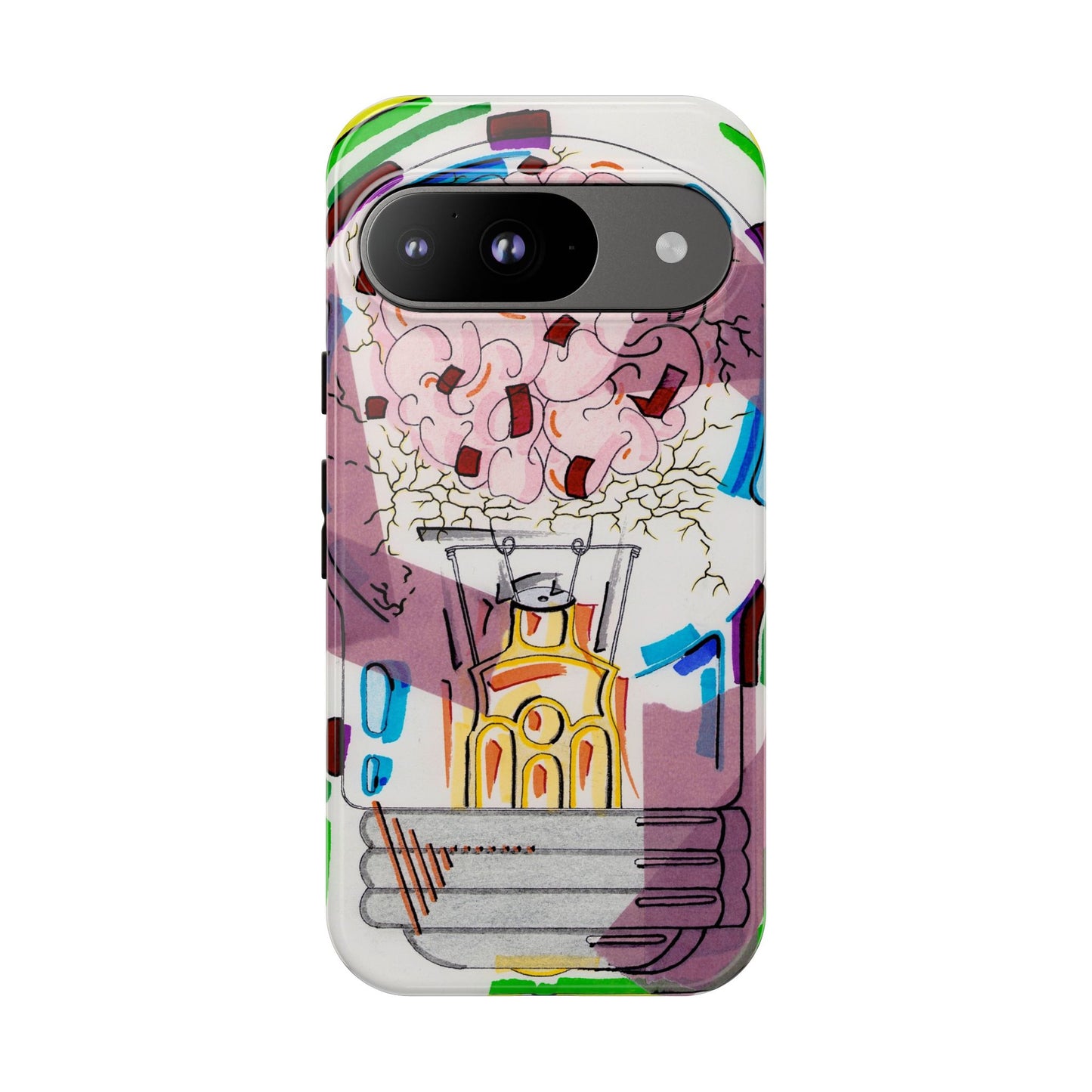 Head Light Illustration Tough Cases | iPhone protective phone case