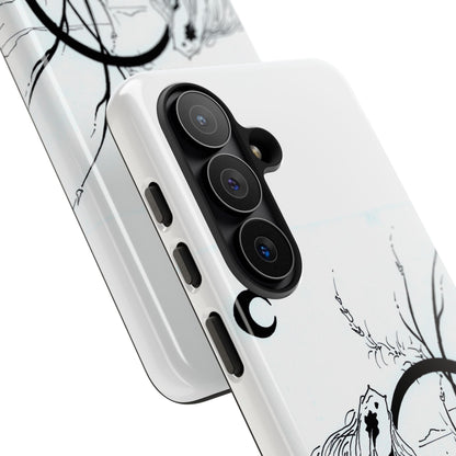 At Ease Koi Illustration phone case | Minimalist Line Art | Tough Cases