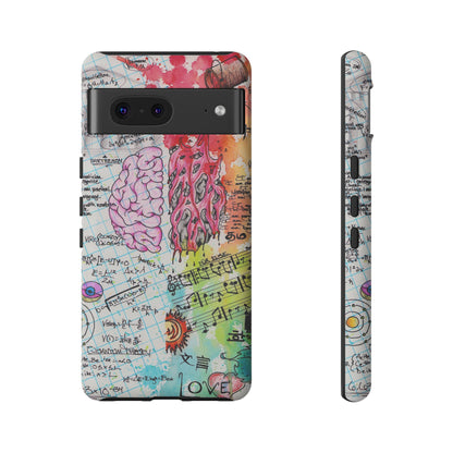 Brain Hemispheres Collage Phone Case | Tough Cases | Abstract Art Phone Case