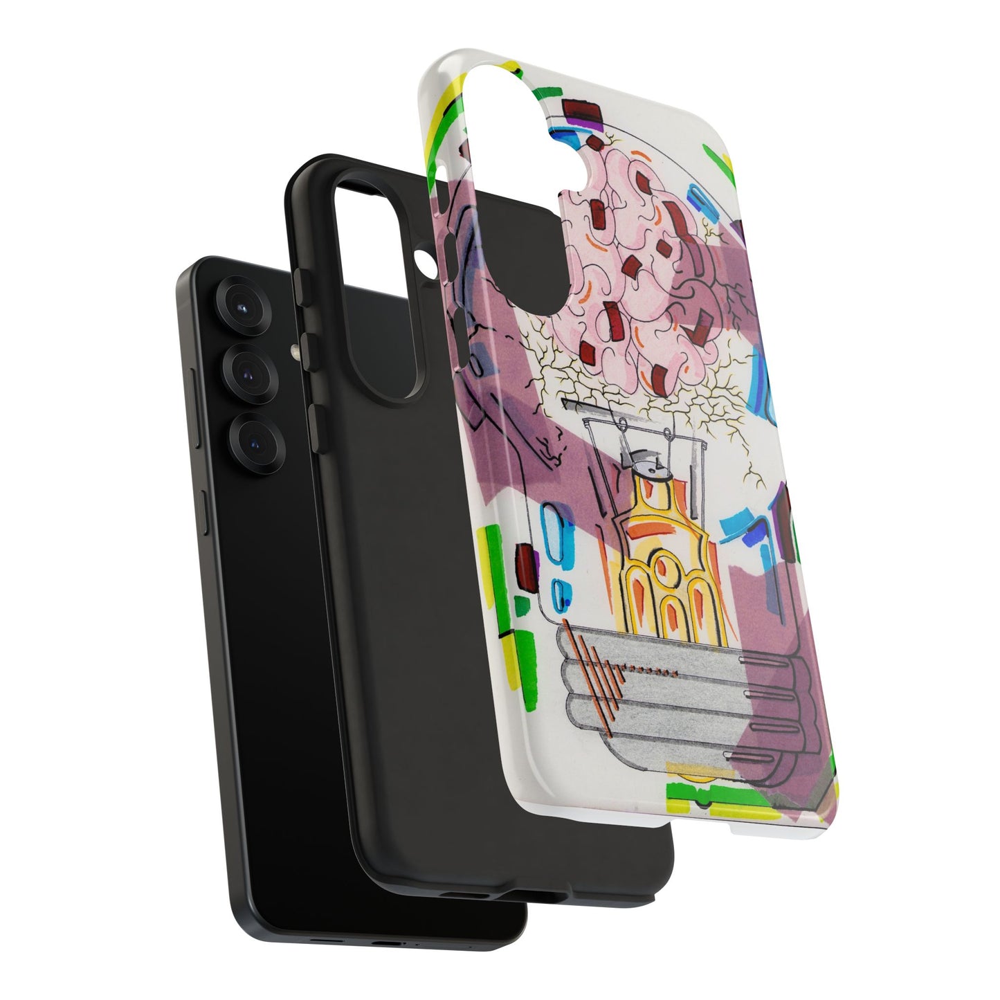 Head Light Illustration Tough Cases | iPhone protective phone case