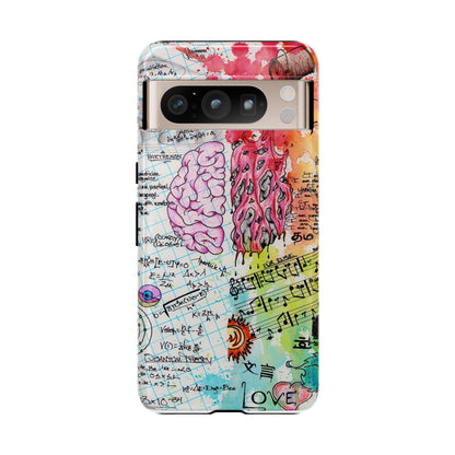 Brain Hemispheres Collage Phone Case | Tough Cases | Abstract Art Phone Case