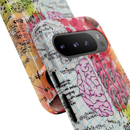 Brain Hemispheres Collage Phone Case | Tough Cases | Abstract Art Phone Case