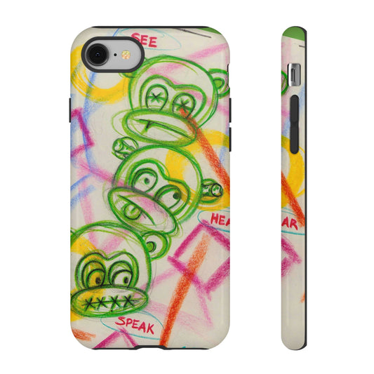 No Evil Monkey Stack Phone Case | Tough Cases
