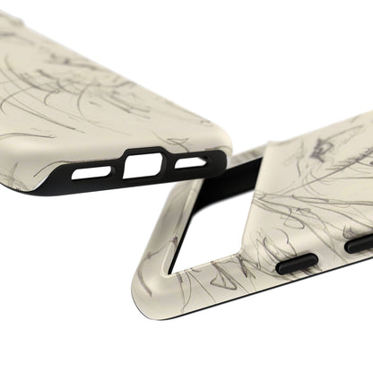 Flowing Lion Sketch phone case | Wildlife Art | Tough Cases