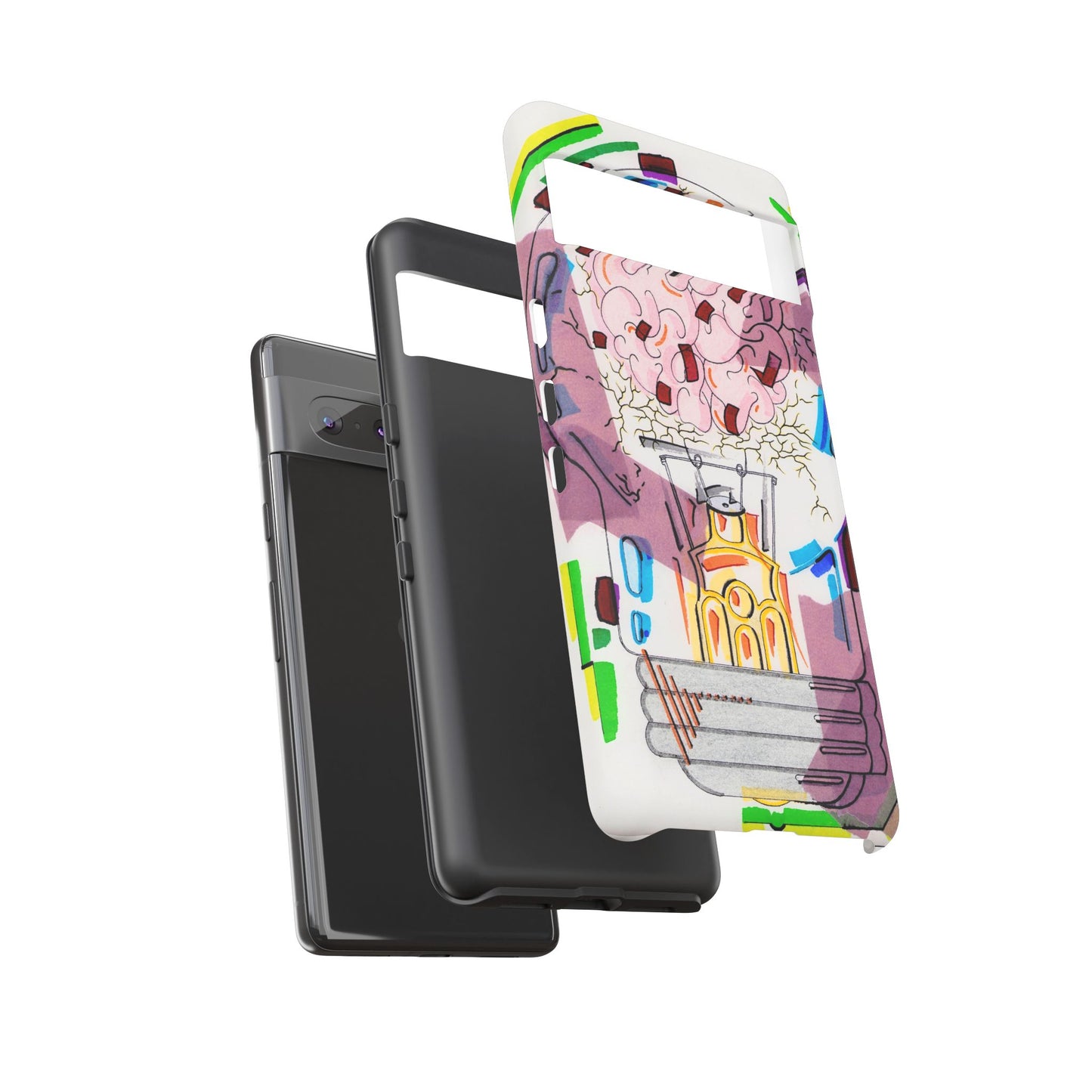Head Light Illustration Tough Cases | iPhone protective phone case