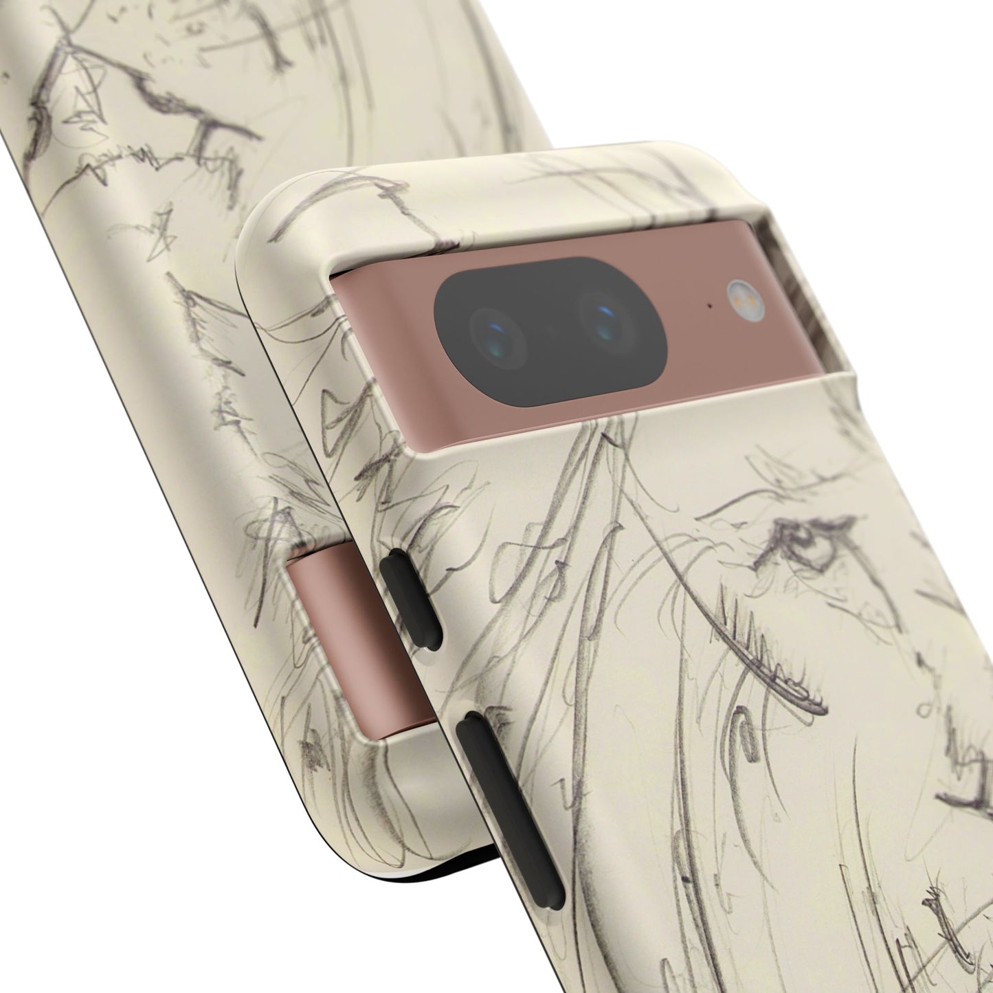 Flowing Lion Sketch phone case | Wildlife Art | Tough Cases