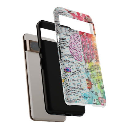 Brain Hemispheres Collage Phone Case | Tough Cases | Abstract Art Phone Case