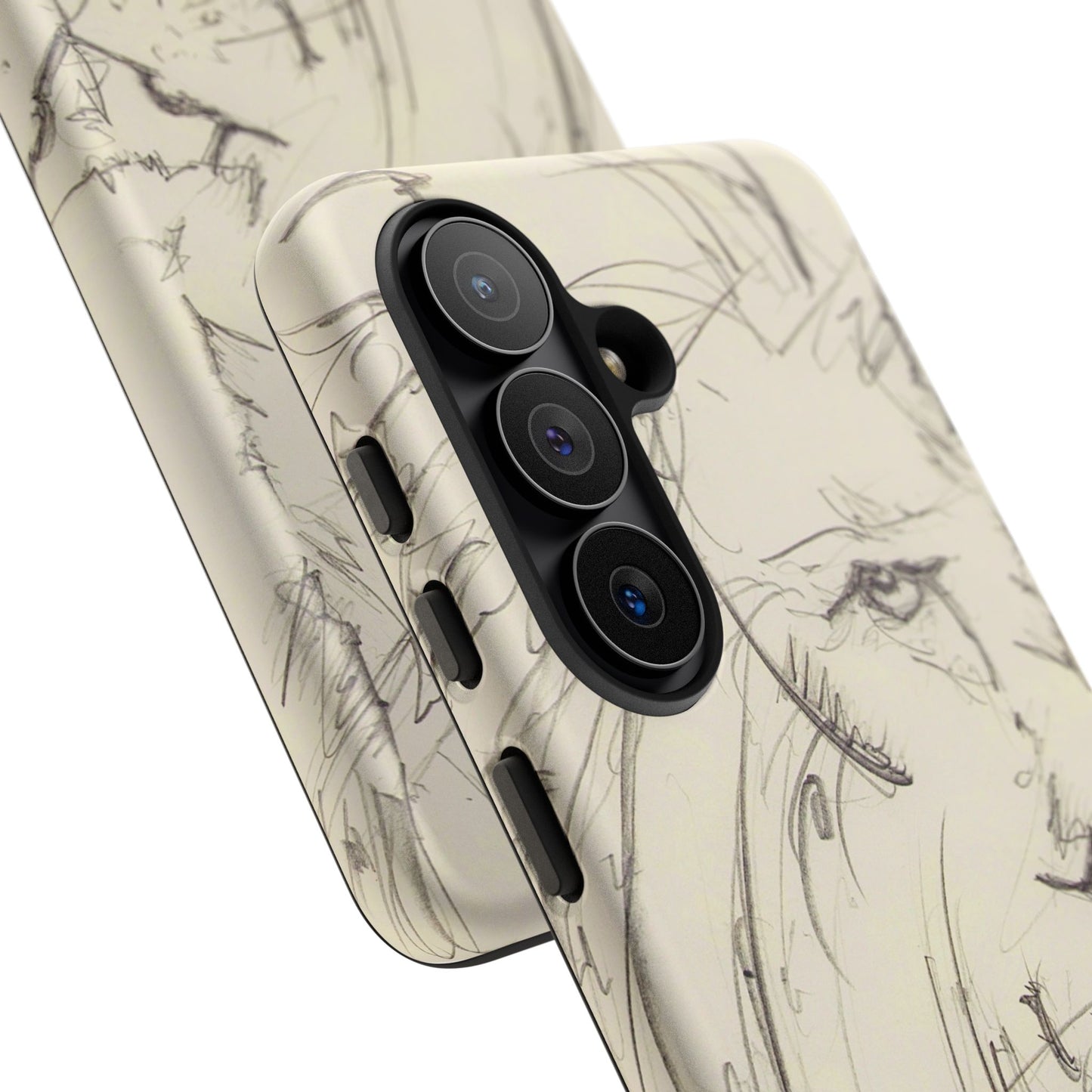 Flowing Lion Sketch phone case | Wildlife Art | Tough Cases