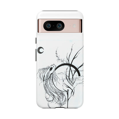 At Ease Koi Illustration phone case | Minimalist Line Art | Tough Cases