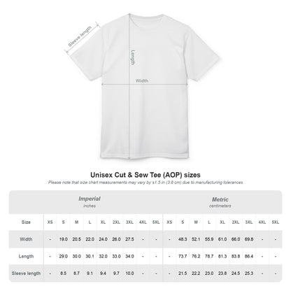 Head Light Illustration Tee | All-Over Print Cut & Sew Shirt