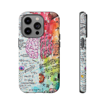 Brain Hemispheres Collage Phone Case | Tough Cases | Abstract Art Phone Case
